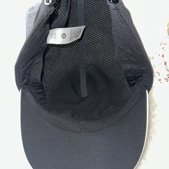 lululemon L/XL Black Unisex Fast & Free WovenAir Vent Running Hat - Picture 11 of 14